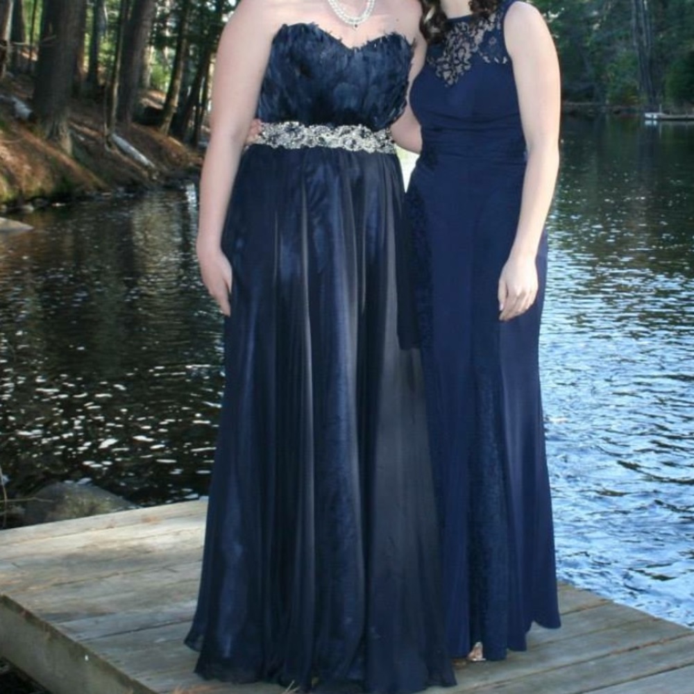 Navy Blue Jovani Dress